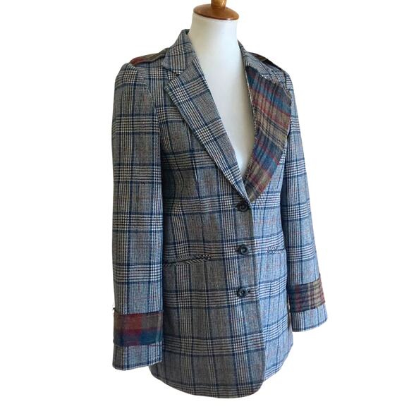 AL Vintage Y2K One of a Kind Wool Blazer, Size Small - Picture 4 of 5